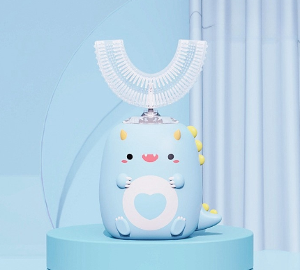 Kids Electric Toothbrush with Food-Grade Silicone Head