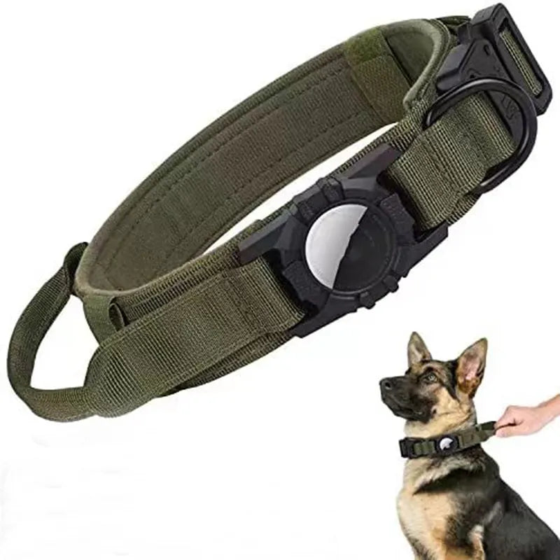 AirTag Dog Collar — Adjustable, Durable Polyester, 4 Colors & 3 Sizes (M, L, XL)