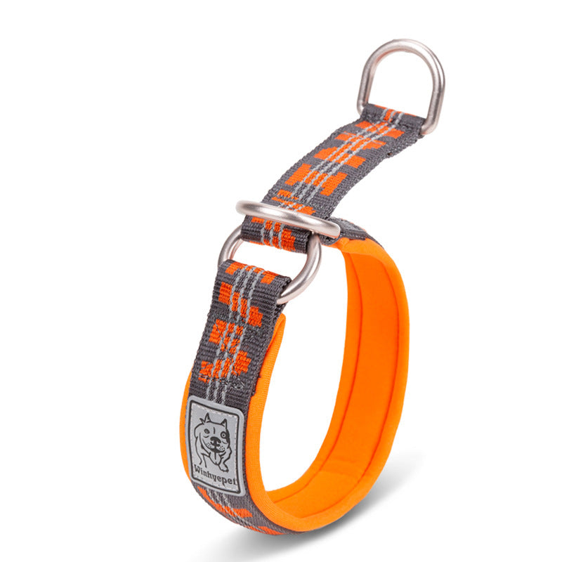 Reflective Dog Collar with 3M Safety Strips — Nylon, 5 Colors, Sizes XXS–3XL