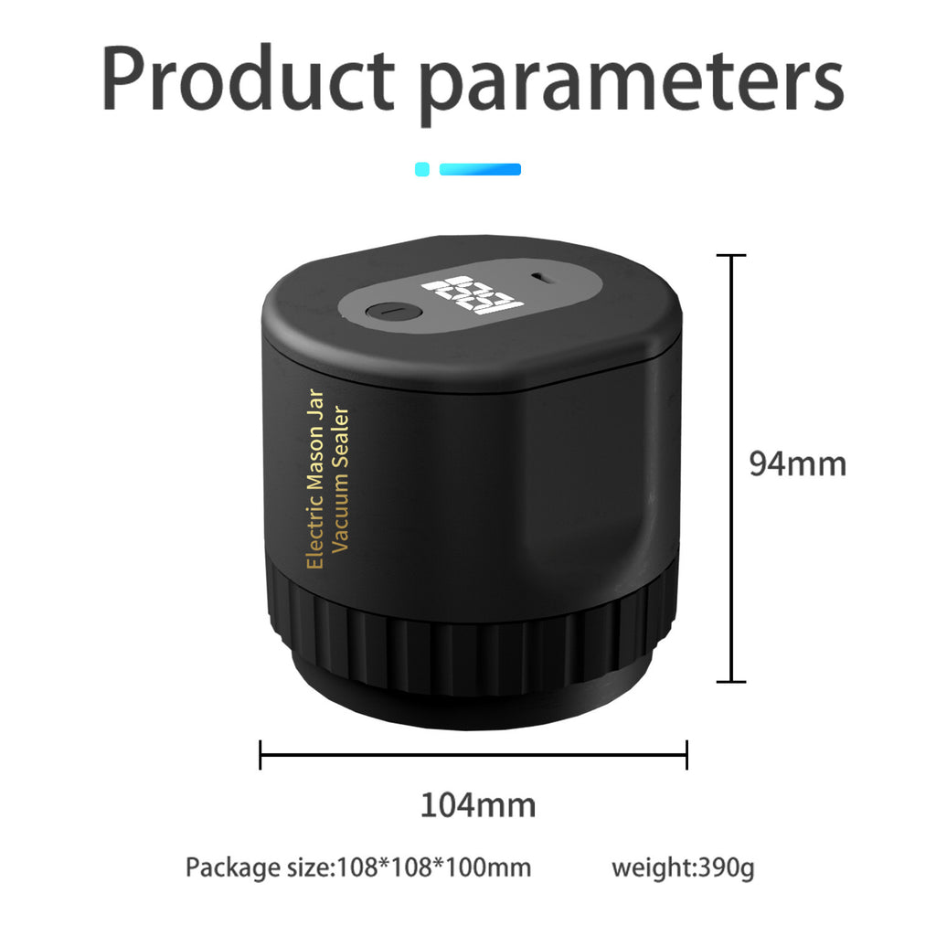 Electric Mason Jar Vacuum Sealer for Food Preservation