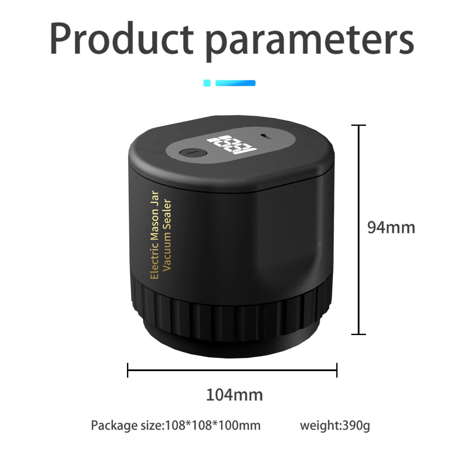 Electric Mason Jar Vacuum Sealer for Food Preservation
