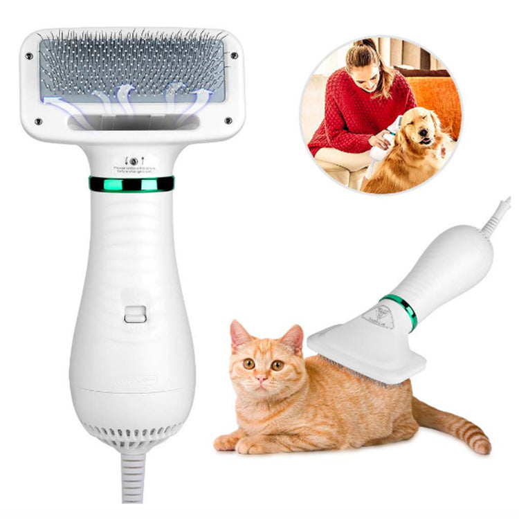 Pet Electric Hair Dryer Comb – 2-in-1 Drying & Detangling for Dogs & Cats