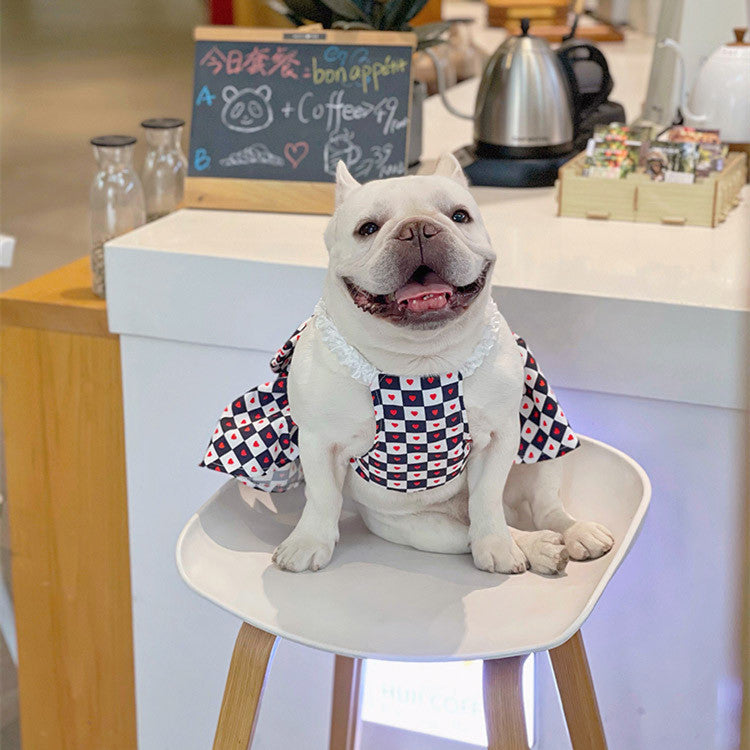 Bichon Chessboard Spring/Summer Pet Apparel