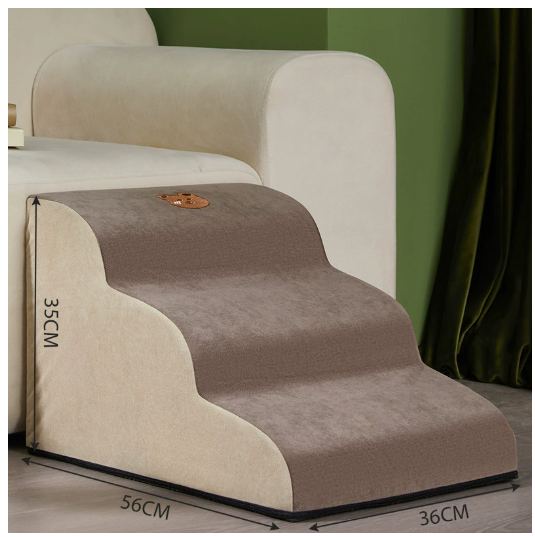 Folding Pet Dog Ramp Stairs — Non-Slip, Washable Cover, 2–4 Sections (3 Configurations)