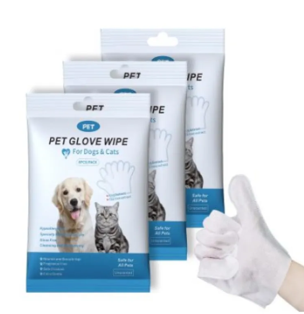 Pet Cleaning Gloves & Wipes — Disposable Grooming Essentials for Dogs & Cats (9 Types)