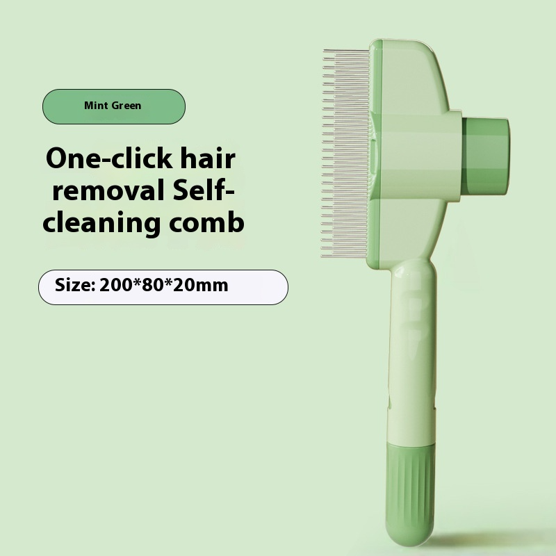 Pet Grooming Comb with Release Button