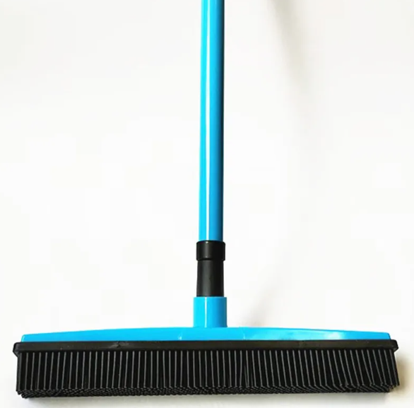 Pet Hair Removal Broom Mop — Multi-Surface, Washable Head, 7 Colors