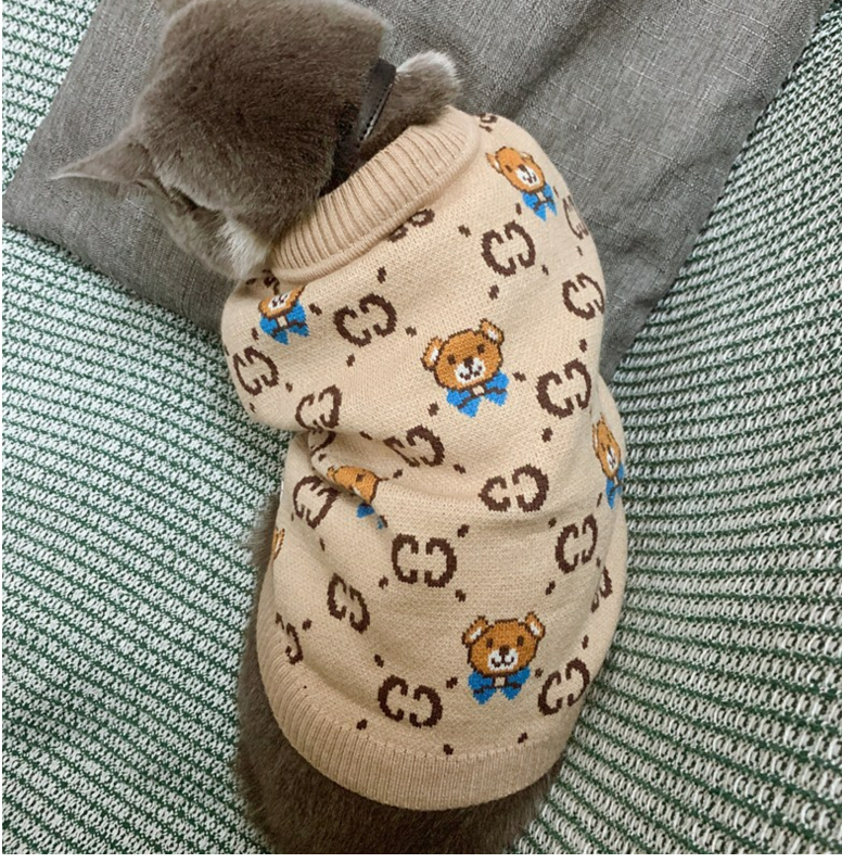 Teddy Schnauzer Pomeranian Pet Sweater Cardigan