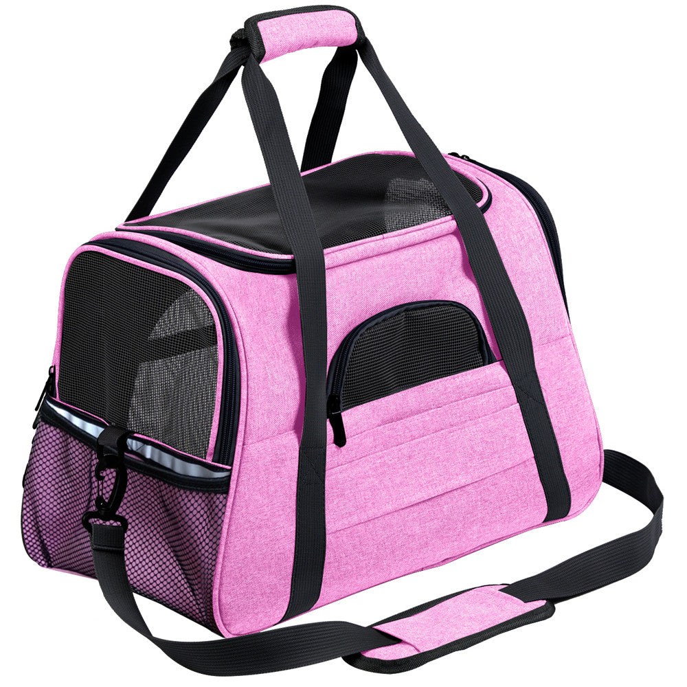 Portable Breathable Pet Carrier Bag – Foldable Travel Tote for Cats & Dogs