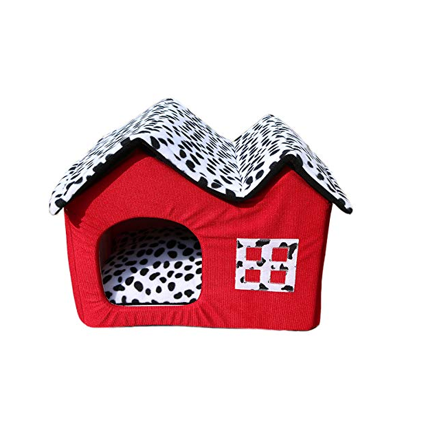 Double Top Pet House for Cats & Dogs – Cozy Indoor Hideaway