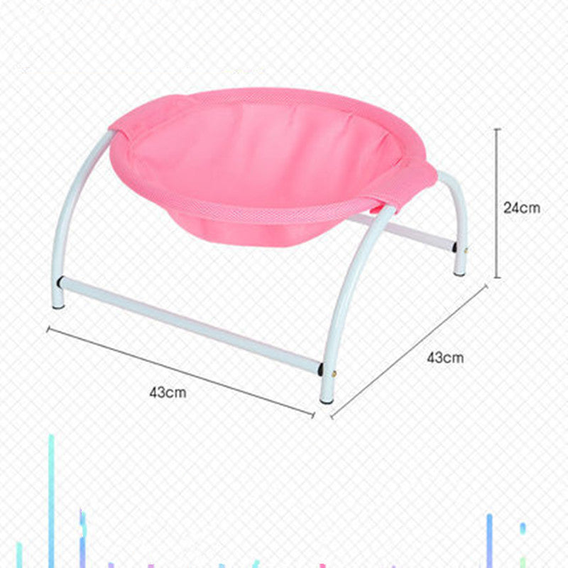 Summer Hammock Pet Bed – Breathable, Washable, for Cats & Small Dogs