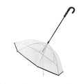 Transparent Pet Umbrella – TPU, Iron Frame, Keeps Dogs Dry on Rainy Walks