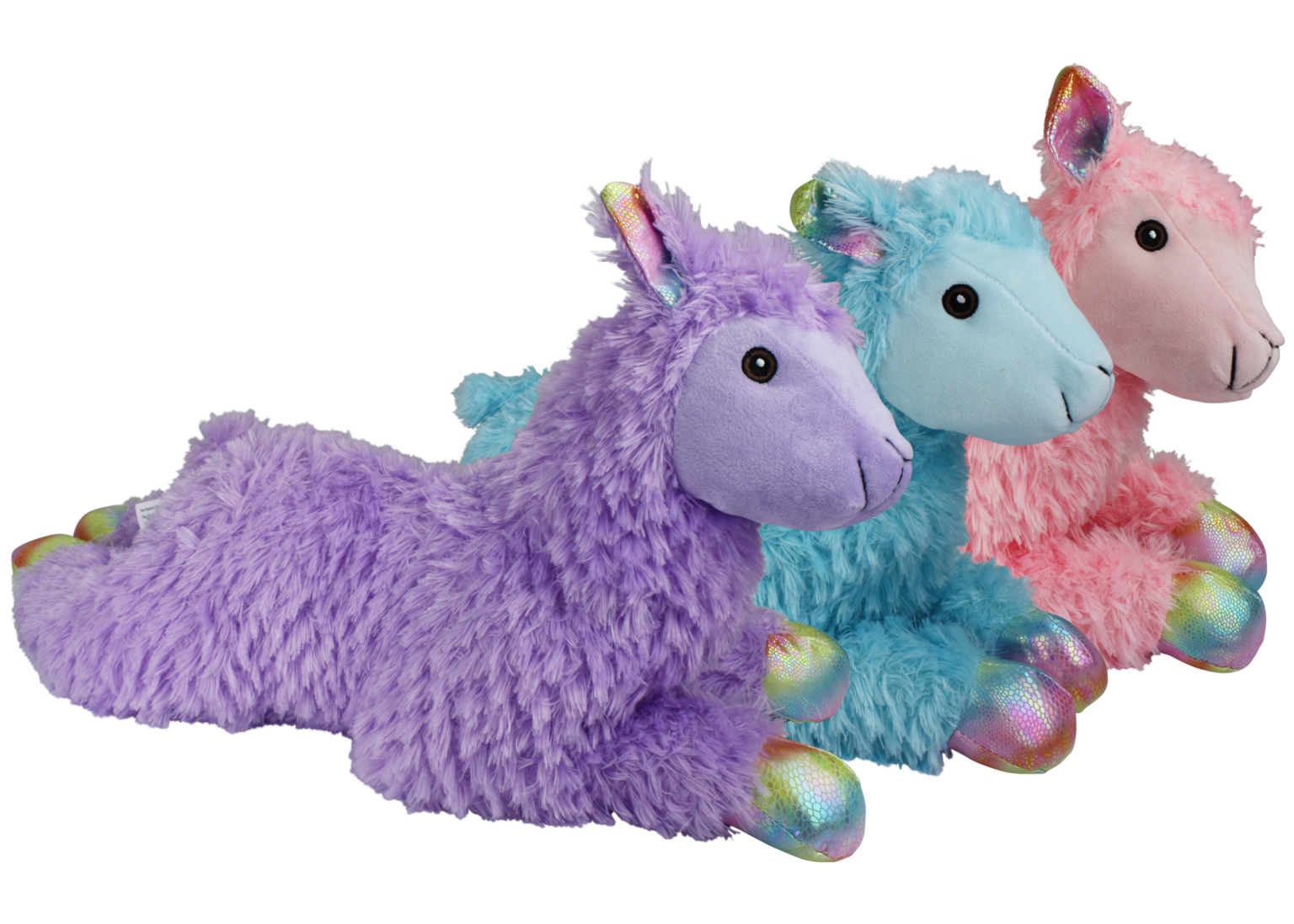 Multipet Jumbo Llama Squeaky Plush Dog Toy – Assorted Colors, 24 in.