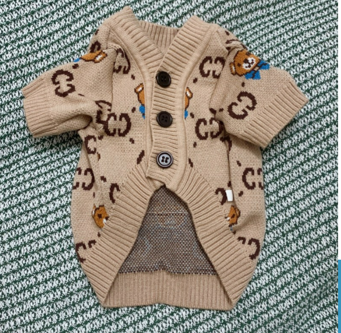 Teddy Schnauzer Pomeranian Pet Sweater Cardigan