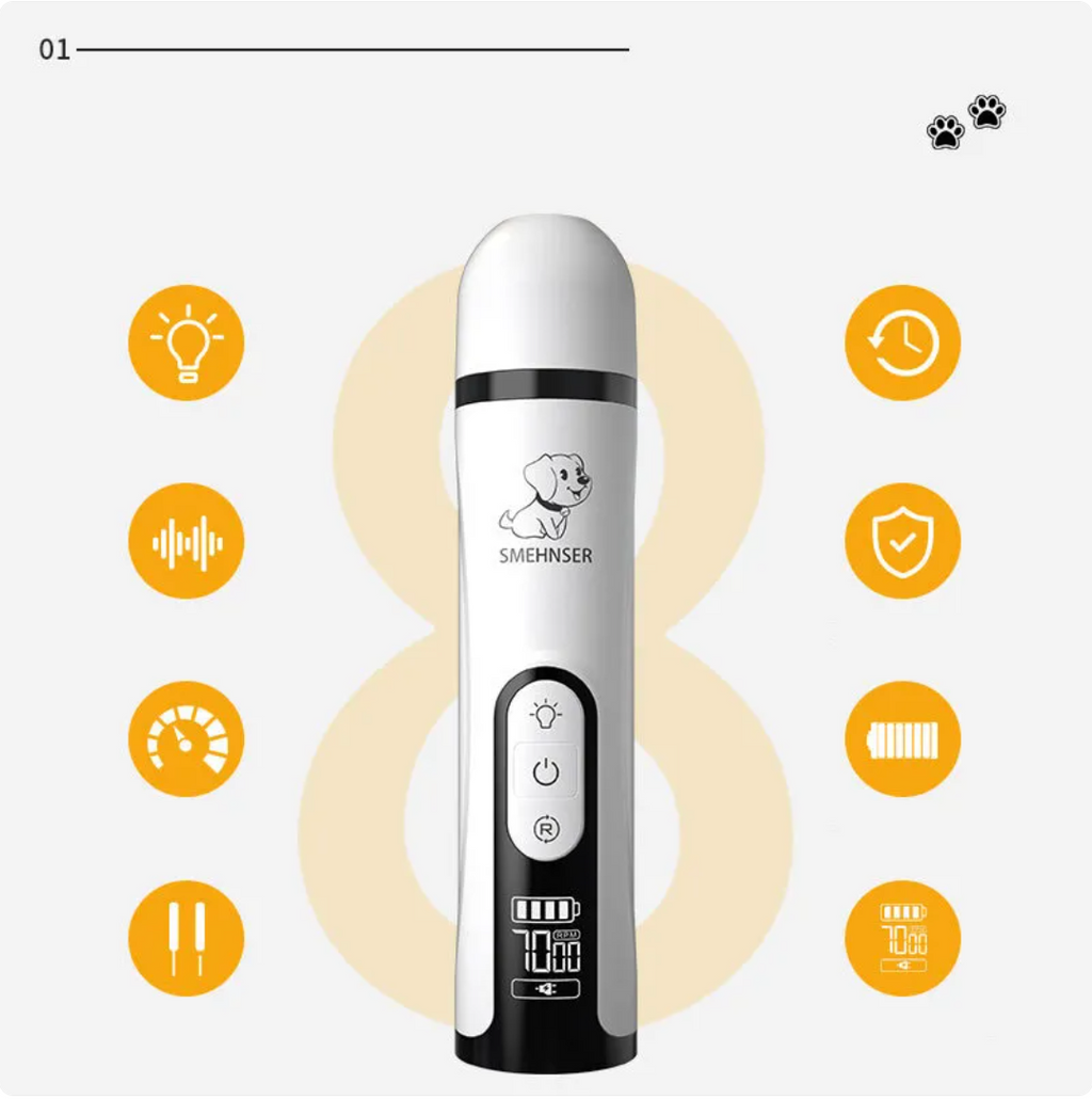 LED Pet Nail Clippers with Bloodline Detector — Safe Trimming for Dogs & Cats