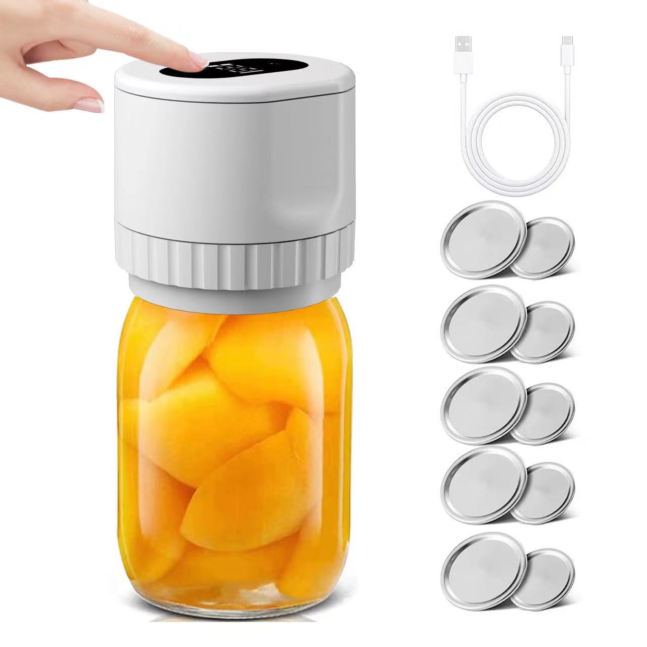 Electric Mason Jar Vacuum Sealer for Food Preservation