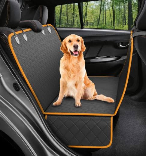 Waterproof Dog Car Seat Cover — Anti-Slip, Mesh Window, Fits Most Vehicles (8 Styles)