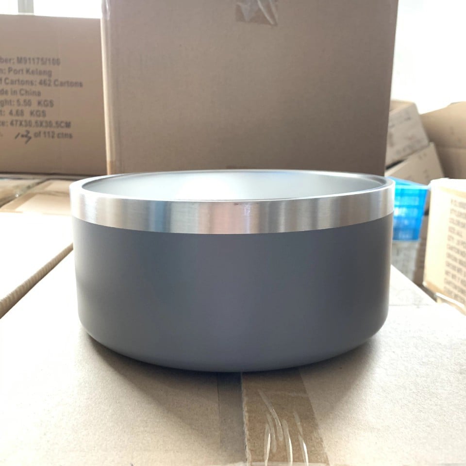 Upright Stainless Steel Dog Bowl