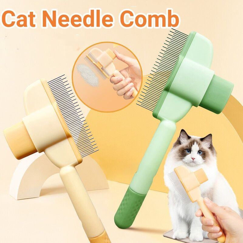 Pet Grooming Comb with Release Button