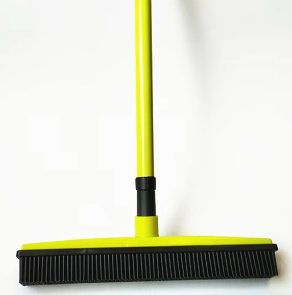 Pet Hair Removal Broom Mop — Multi-Surface, Washable Head, 7 Colors