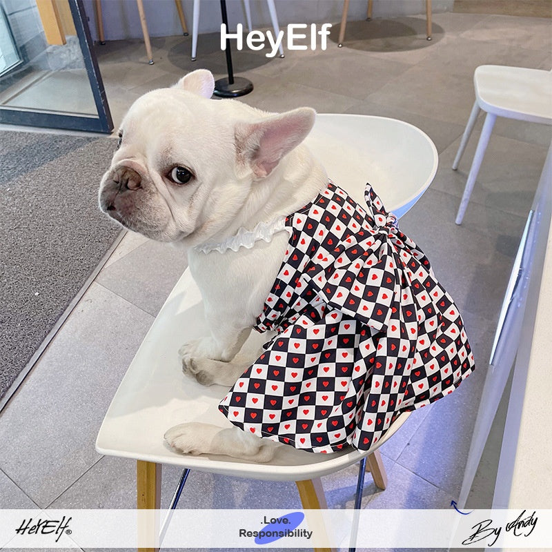 Bichon Chessboard Spring/Summer Pet Apparel