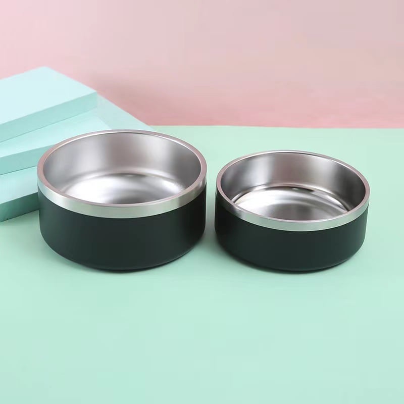 Upright Stainless Steel Dog Bowl