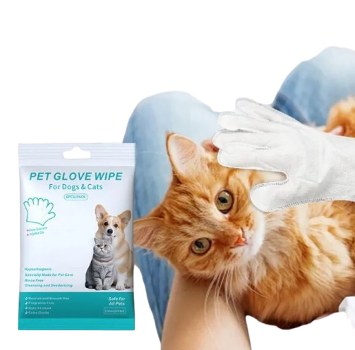 Pet Cleaning Gloves & Wipes — Disposable Grooming Essentials for Dogs & Cats (9 Types)