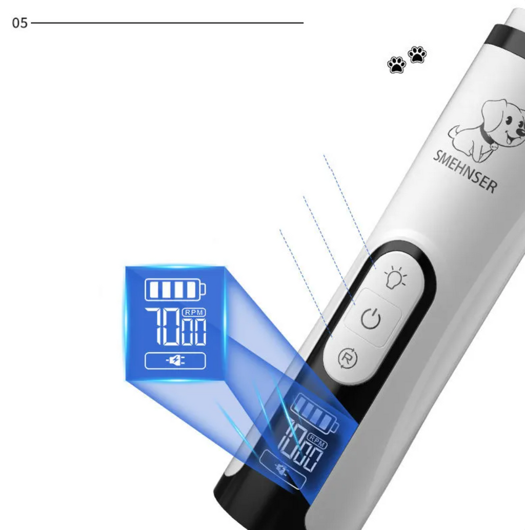 LED Pet Nail Clippers with Bloodline Detector — Safe Trimming for Dogs & Cats