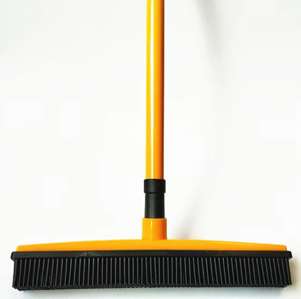 Pet Hair Removal Broom Mop — Multi-Surface, Washable Head, 7 Colors