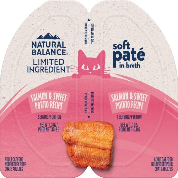 Natural Balance Limited Ingredient Salmon & Sweet Potato Cat Food — Grain-Free Wet Pate