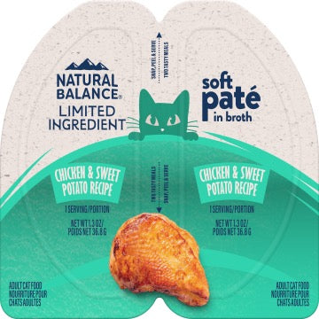 Natural Balance Limited Ingredient Chicken & Sweet Potato Pate Cat (2.6 oz)