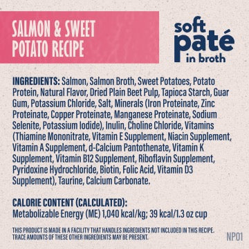 Natural Balance Limited Ingredient Salmon & Sweet Potato Cat Food — Grain-Free Wet Pate