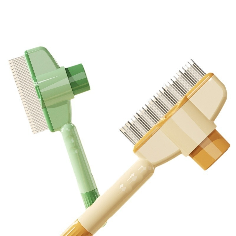 Pet Grooming Comb with Release Button