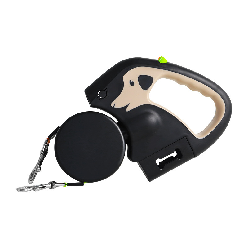 Dual Retractable Dog Leash — Walk 2 Dogs at Once, 4 Colors, Tangle-Free (Bags & Boxed)