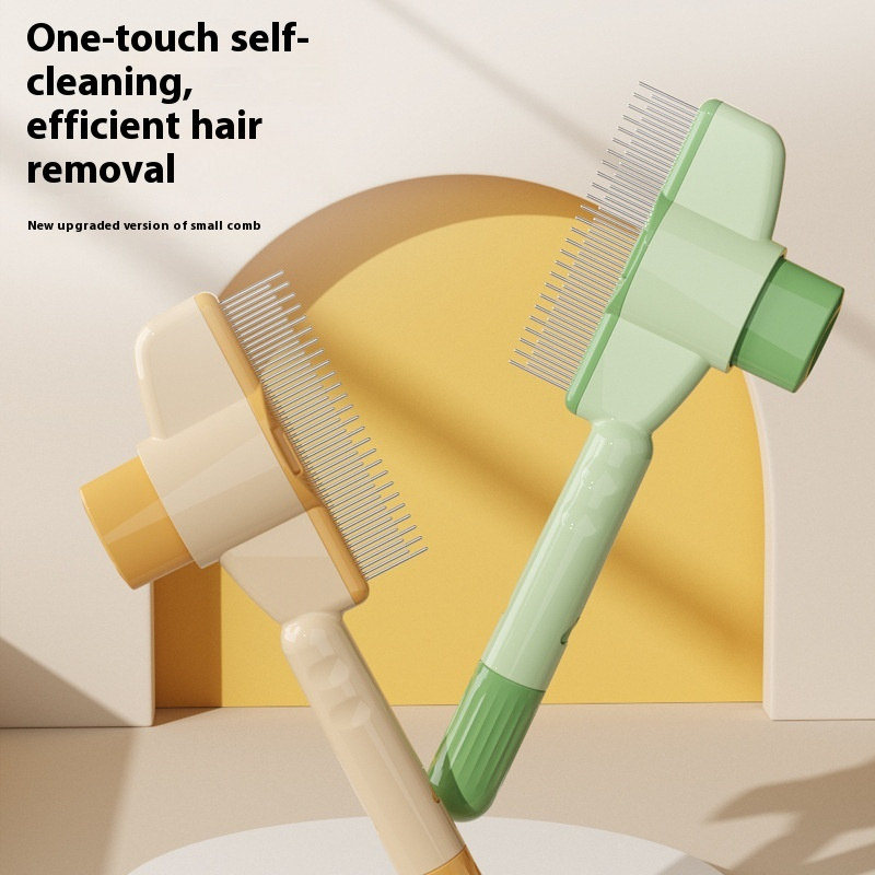 Pet Grooming Comb with Release Button