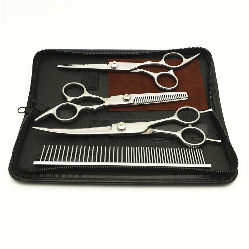 Dog Grooming Tool Set with Comb and Scissors