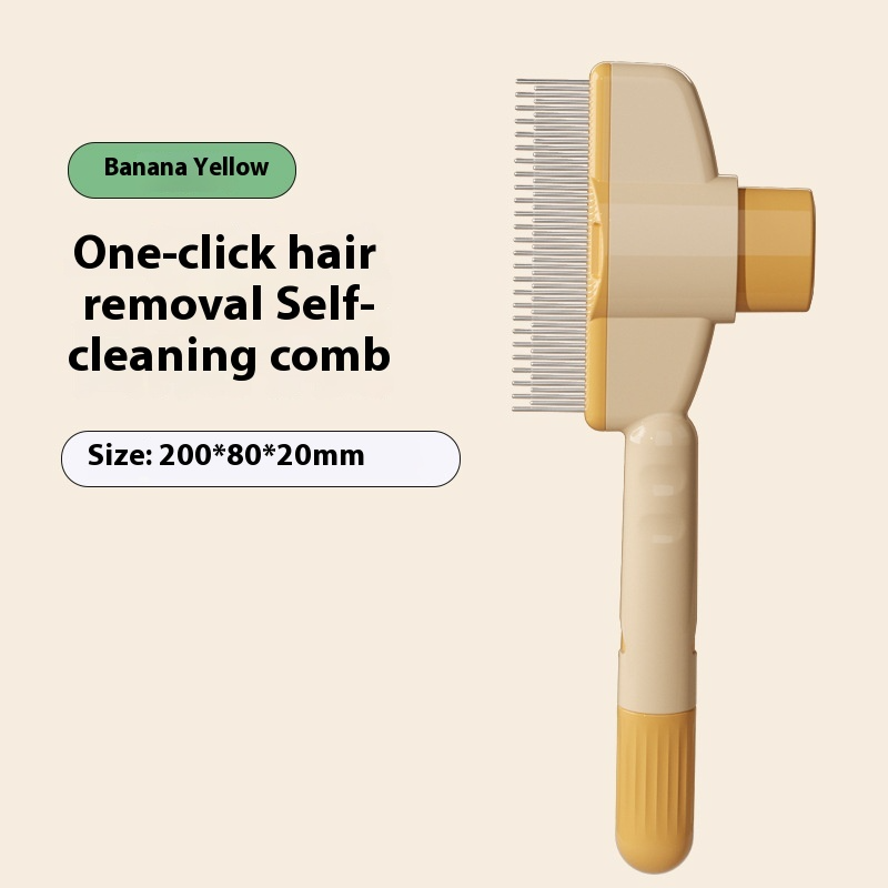 Pet Grooming Comb with Release Button