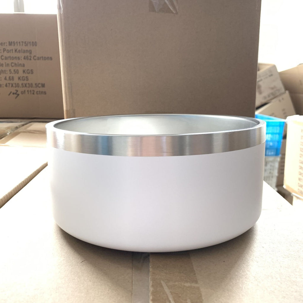 Upright Stainless Steel Dog Bowl