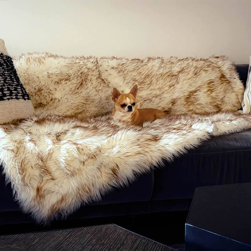 Waterproof Sherpa Fleece Dog Blanket — Dual-Sided, Furniture Protector, 2 Colors & 2 Sizes