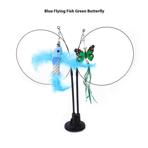 Cat Suction Cup Teaser Toy — Interactive Self-Play, 9 Styles (Butterfly, Dragonfly & More)