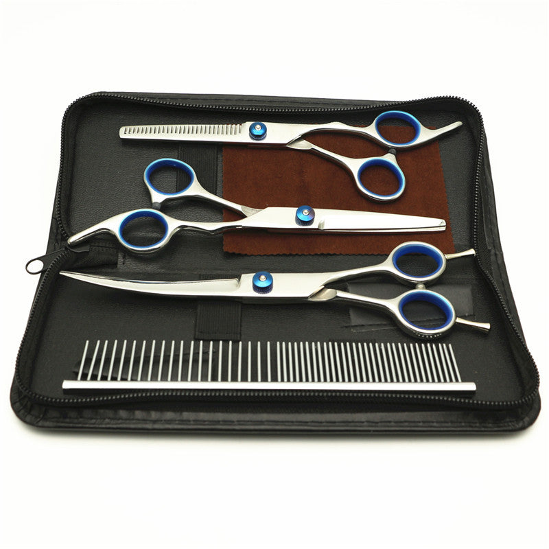 Dog Grooming Tool Set with Comb and Scissors