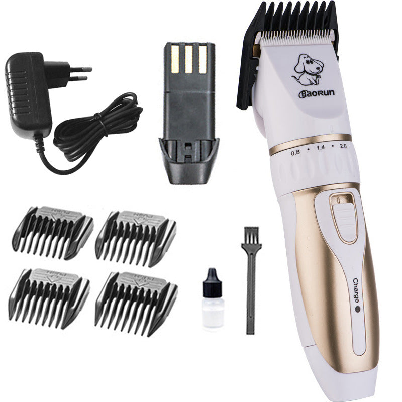 Rechargeable Pet Hair Clipper with Ceramic Blade — Cordless, Quiet, for Dogs & Cats (EU/US)