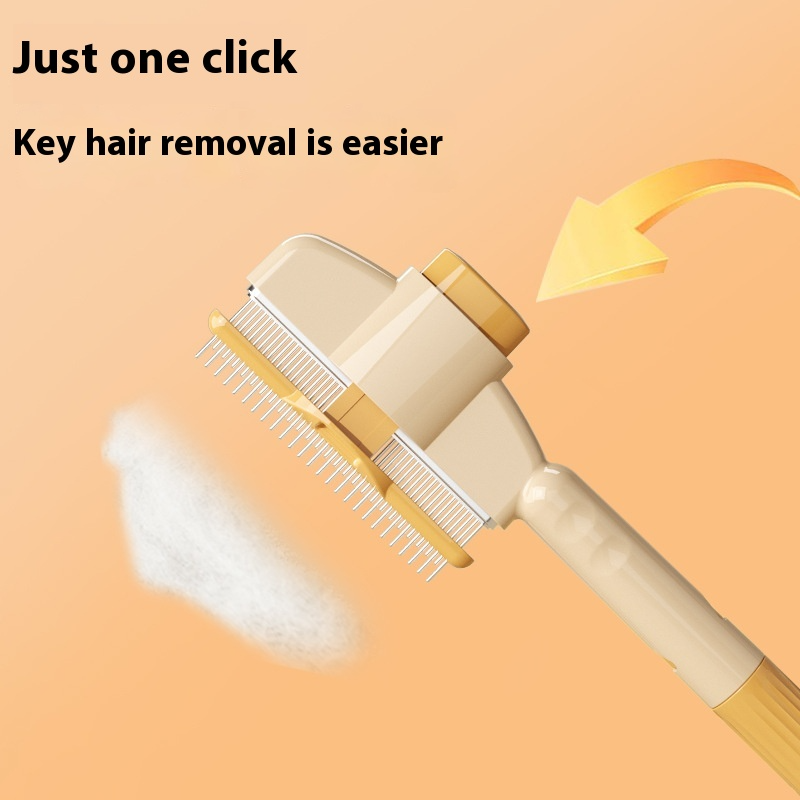 Pet Grooming Comb with Release Button