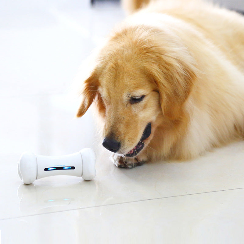 Smart Electric Robot Bone Dog Toy — Motion-Activated Interactive Toy, 4 Colors