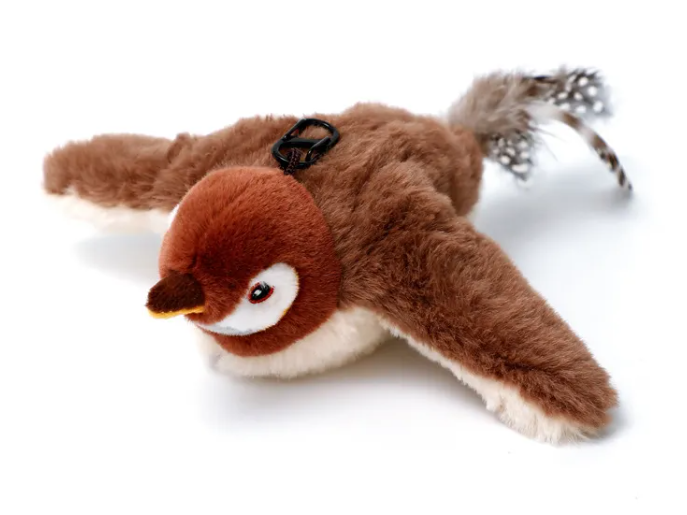 Jump & Chirp Interactive Electric Pet Plush Toy for Cats & Dogs