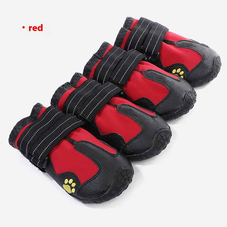 Waterproof Non-Slip Dog Boots — Rubber & Breathable Mesh, 6 Styles, Sizes 1–8 (Set of 2 or 4)