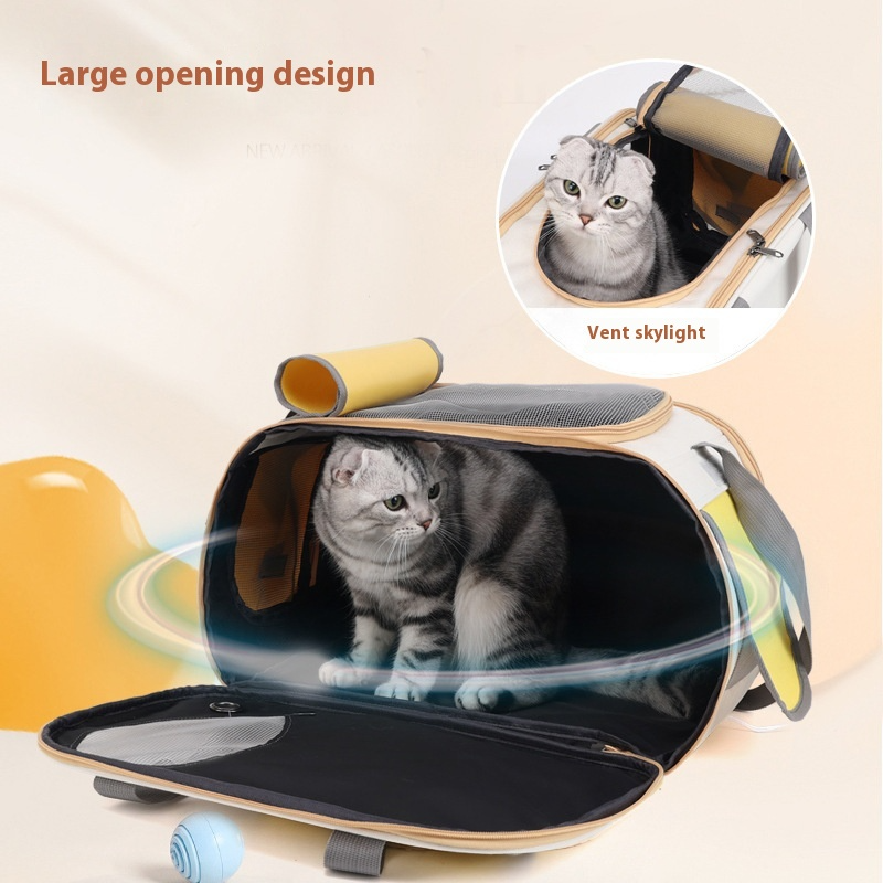 Foldable Large-Capacity Pet Shoulder Bag