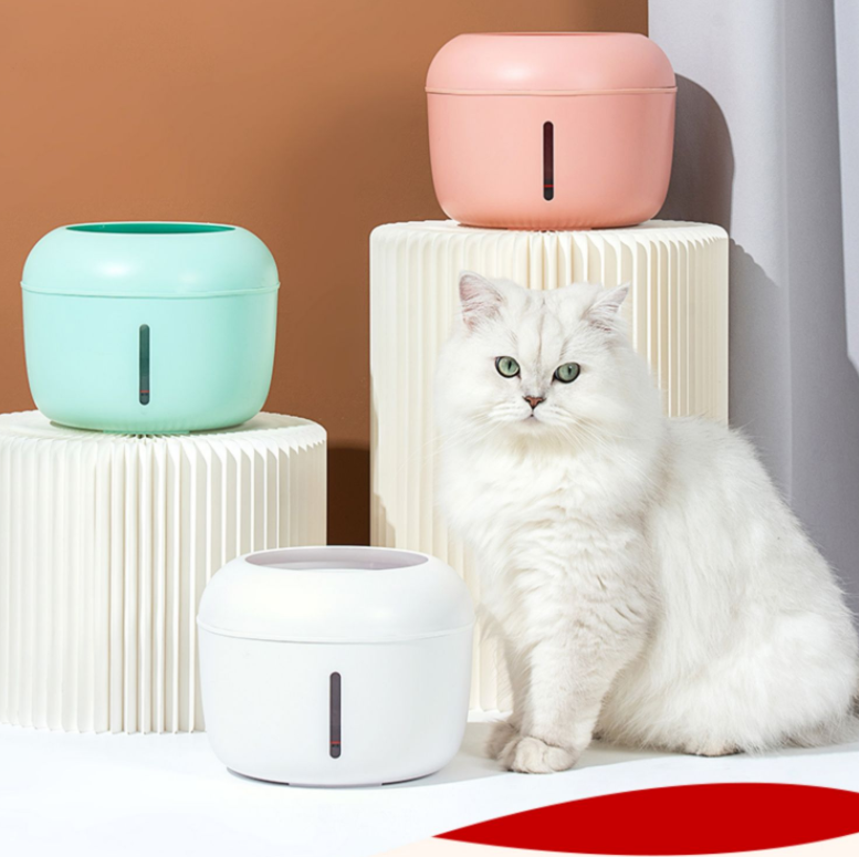 Automatic Ceramic Pet Water Fountain – 2.5L, USB, for Cats & Dogs