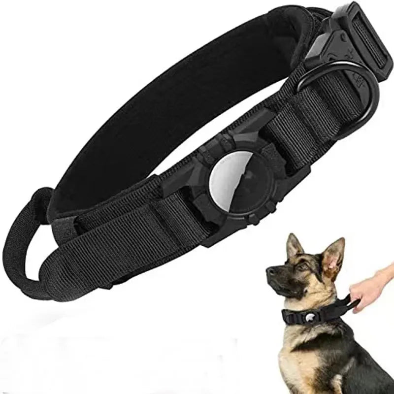 AirTag Dog Collar — Adjustable, Durable Polyester, 4 Colors & 3 Sizes (M, L, XL)