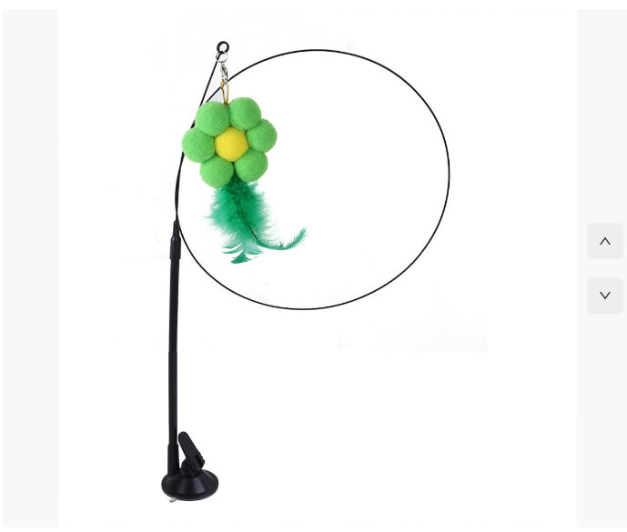 Cat Suction Cup Teaser Toy — Interactive Self-Play, 9 Styles (Butterfly, Dragonfly & More)